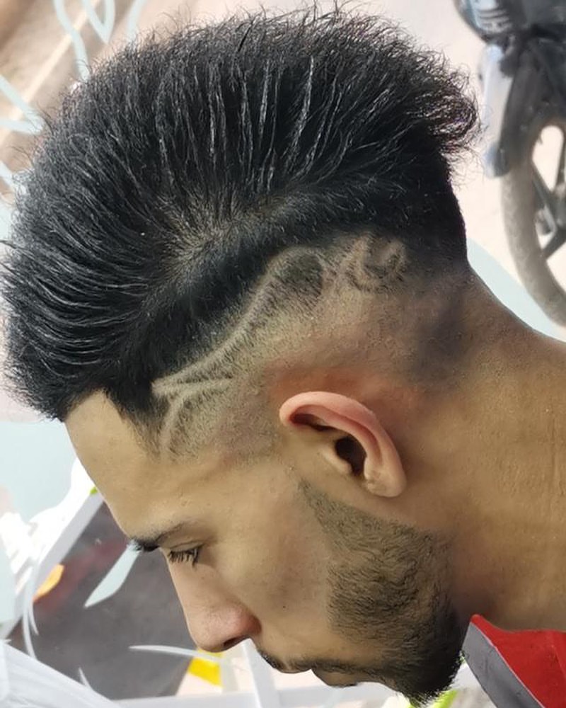 Dégradé homme net réalisé chez Barber Biraoui à Sidi Bernoussi